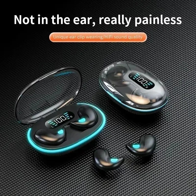 Invisible Sleep Wireless Earbuds Bluetooth 5.3 Headset TWS Waterproof Earphone