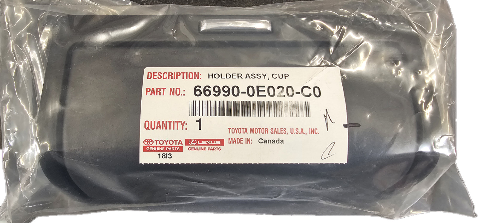 Genuine Lexus RX 2016-2022 Lexus Cup Holder 66990-0E020-C0