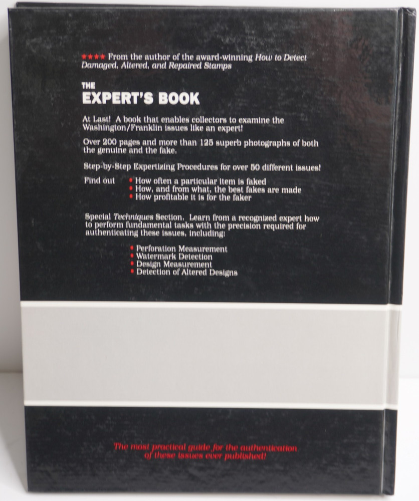 The Expert's Book Stamp Authentication Washington Franklin 1908-1923 Paul Schmid