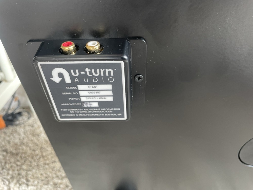 U-TURN Audio Orbit Turntable (Gen 1) Full Tested Working w/ Pyle PreAmp PP444