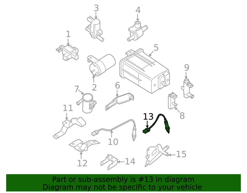 Genuine Nissan Oxygen Sensor 226A0-9BF0B