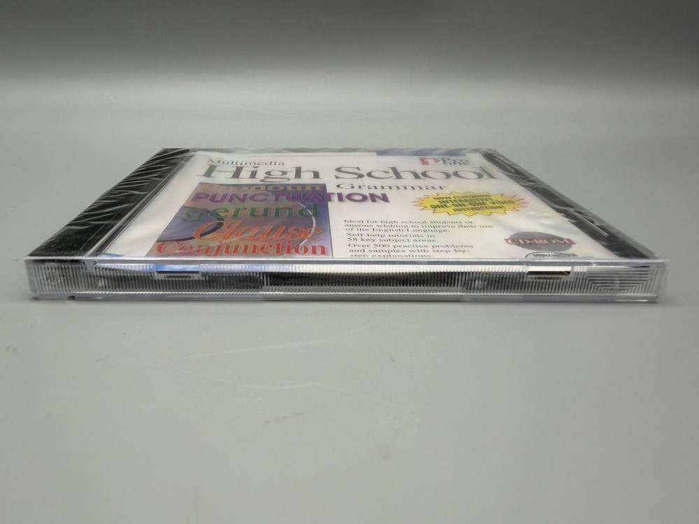 Vintage 1995 Pro One Multimedia High School Grammar CD-ROM PC Software SEALED