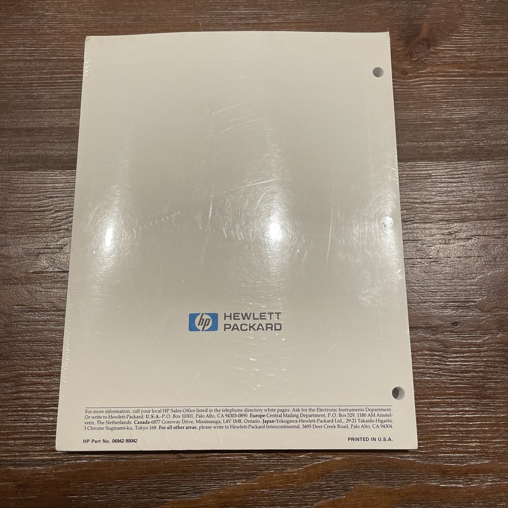 HP Series 6900-6942A/6943A Multiprogrammers User's Guide 06942-90042 ~ SEALED