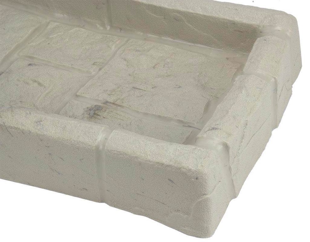 Suncast SB24 Decorative Rain Gutter Downspout Splash Block, Tan (2 Pack)