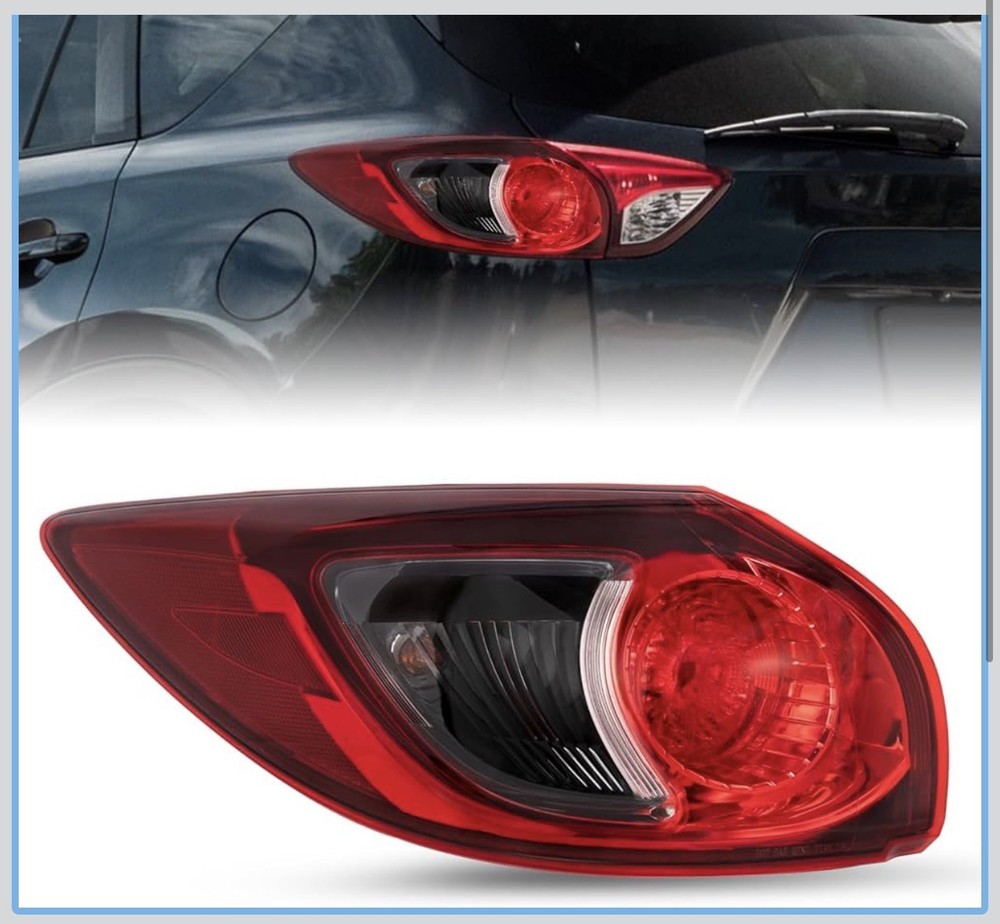 Mazda CX-5 2013-2016 Halogen Outer Taillight Left Driver Side Tail Lamp w/Bulbs