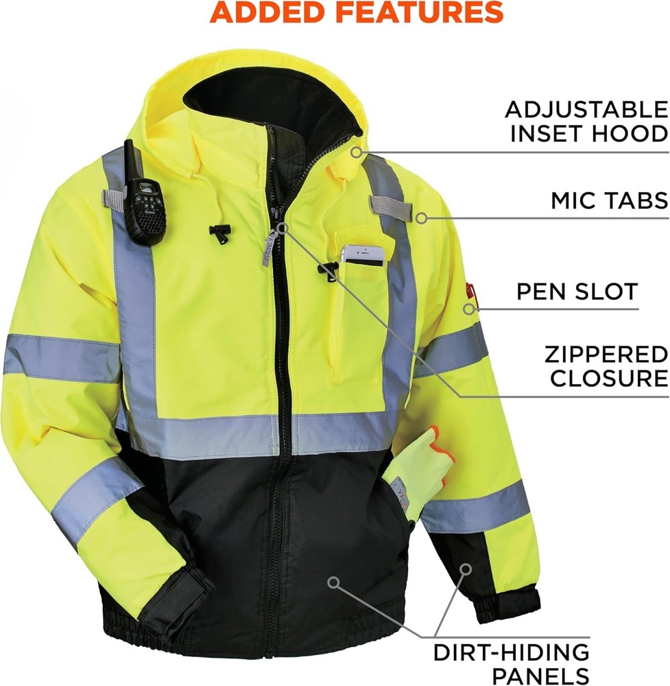 Hi Vis Bomber Safety Jacket