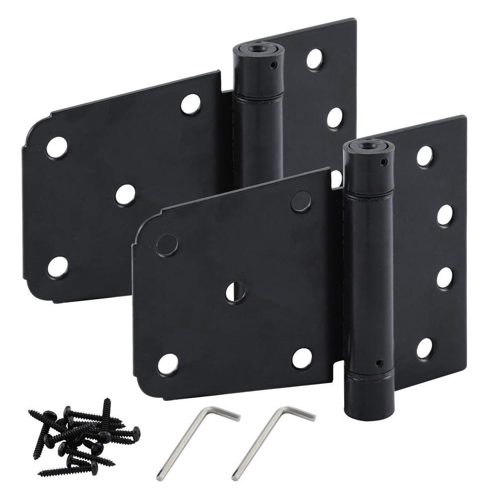 HOME MASTER HARDWARE Self-Closing Spring Gate Hinge 3-1/2" Heavy Duty Automat...