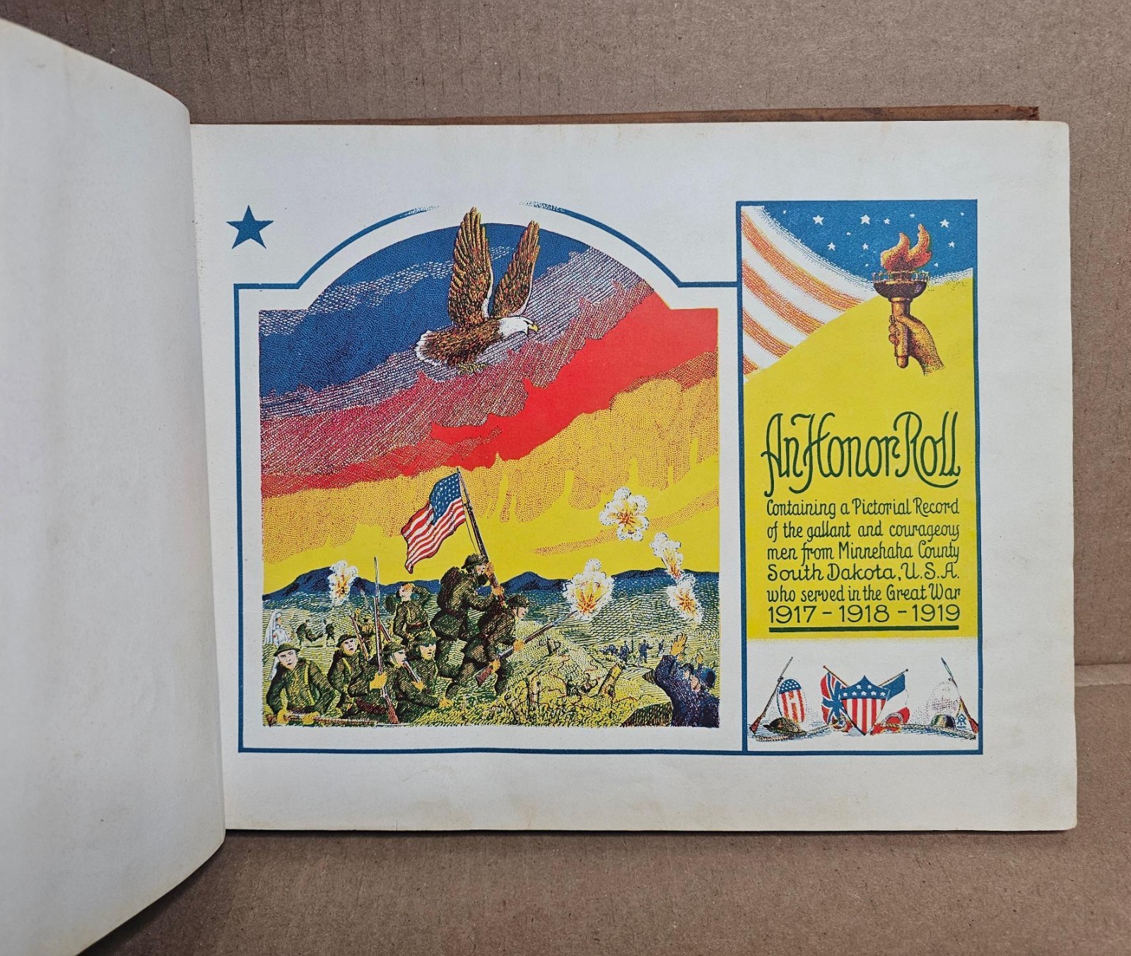 Minnehaha County In the World War 1917-1918-1919 South Dakota Hardcover 1919