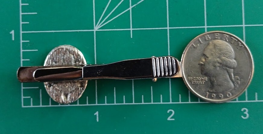 Mushroom in a moonlight forest tie clip
