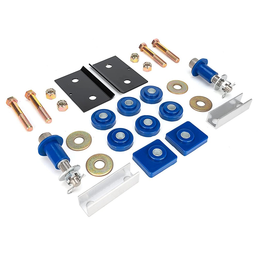New Engine Hood Hinge Pivot Bushing & Mounting Bolt Set Kits For Peterbilt 379