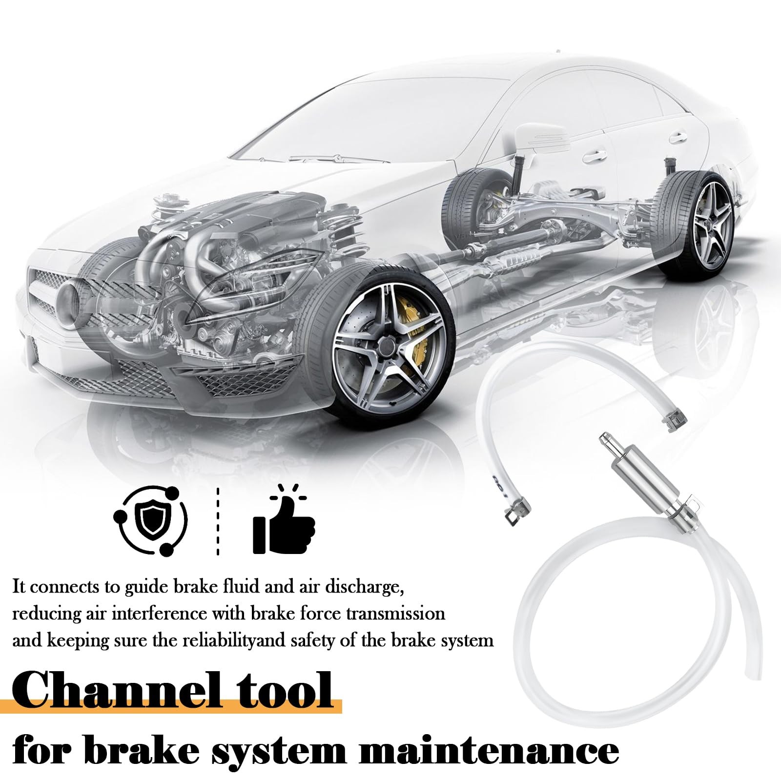 Brake Bleeder Hose,One Men Motorcycle Brake Bleeder Kit for Maintenance & Rep...