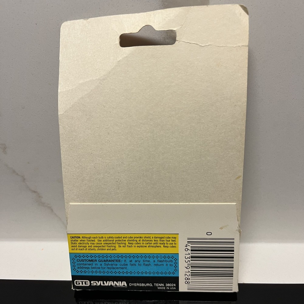 Vintage One Pack 12 Flash Sylvania Blue Dot Flashcubes Camera Flash Cubes 3-Pack