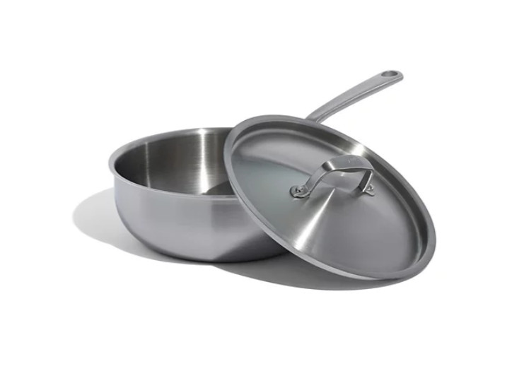 Made In Stainless Steel Clad 3-Quart Saucier with Lid, NIB