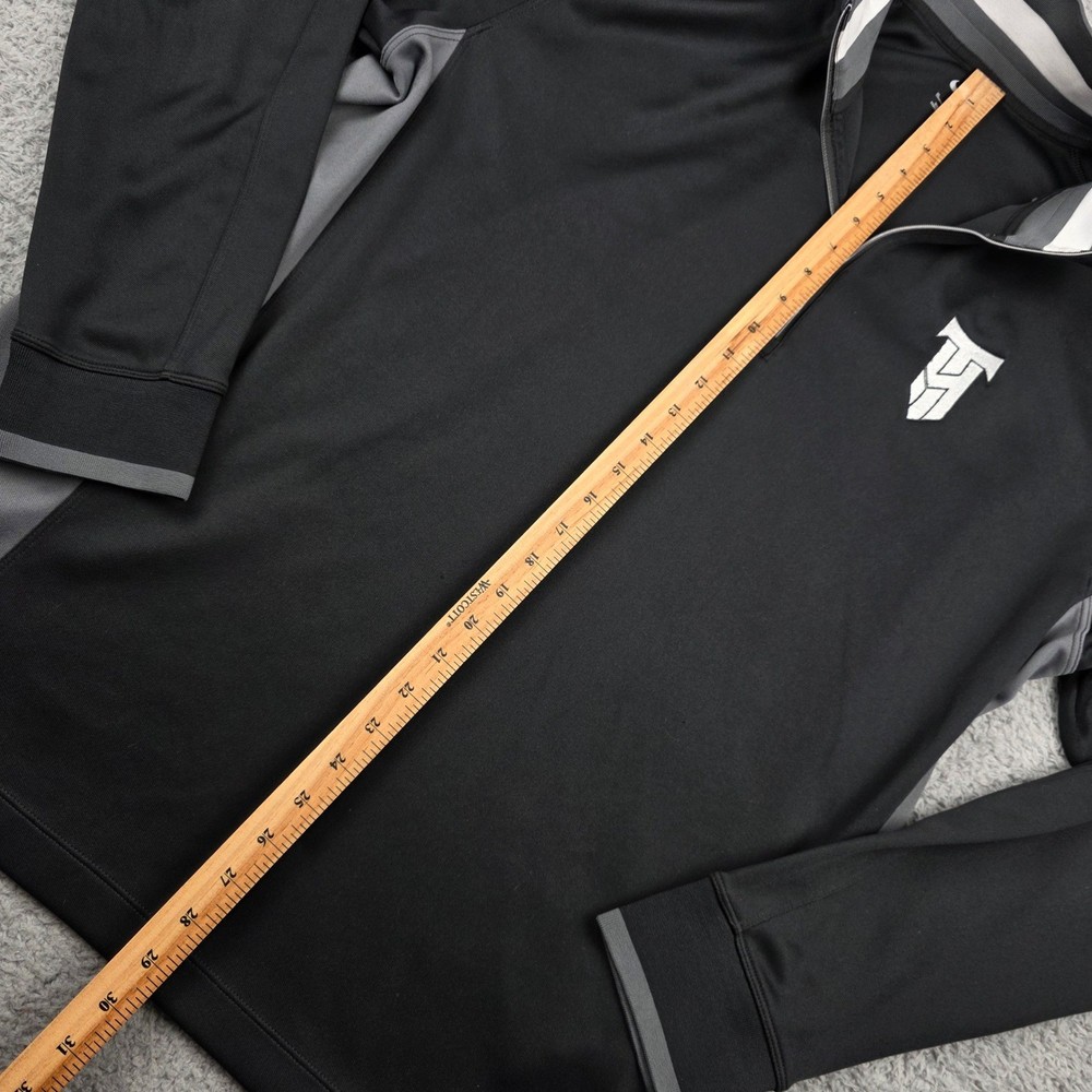 Nike 1/4 Zip Pullover Mens XL Black Gray