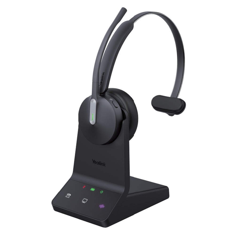 Yealink WH64 DECT & Bluetooth Wireless Headset – Dual Connectivity, Noise-Cancel