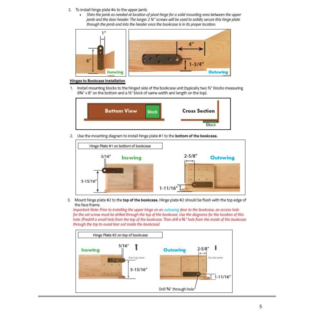 InvisiDoor™ Unfinished Assembled Hidden Door *FREE FREIGHT*