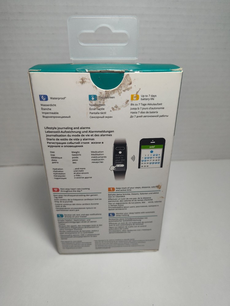 Striiv DashHR 24/7 Activity Tracker Waterproof works w/iOs , Android OPEN BOX