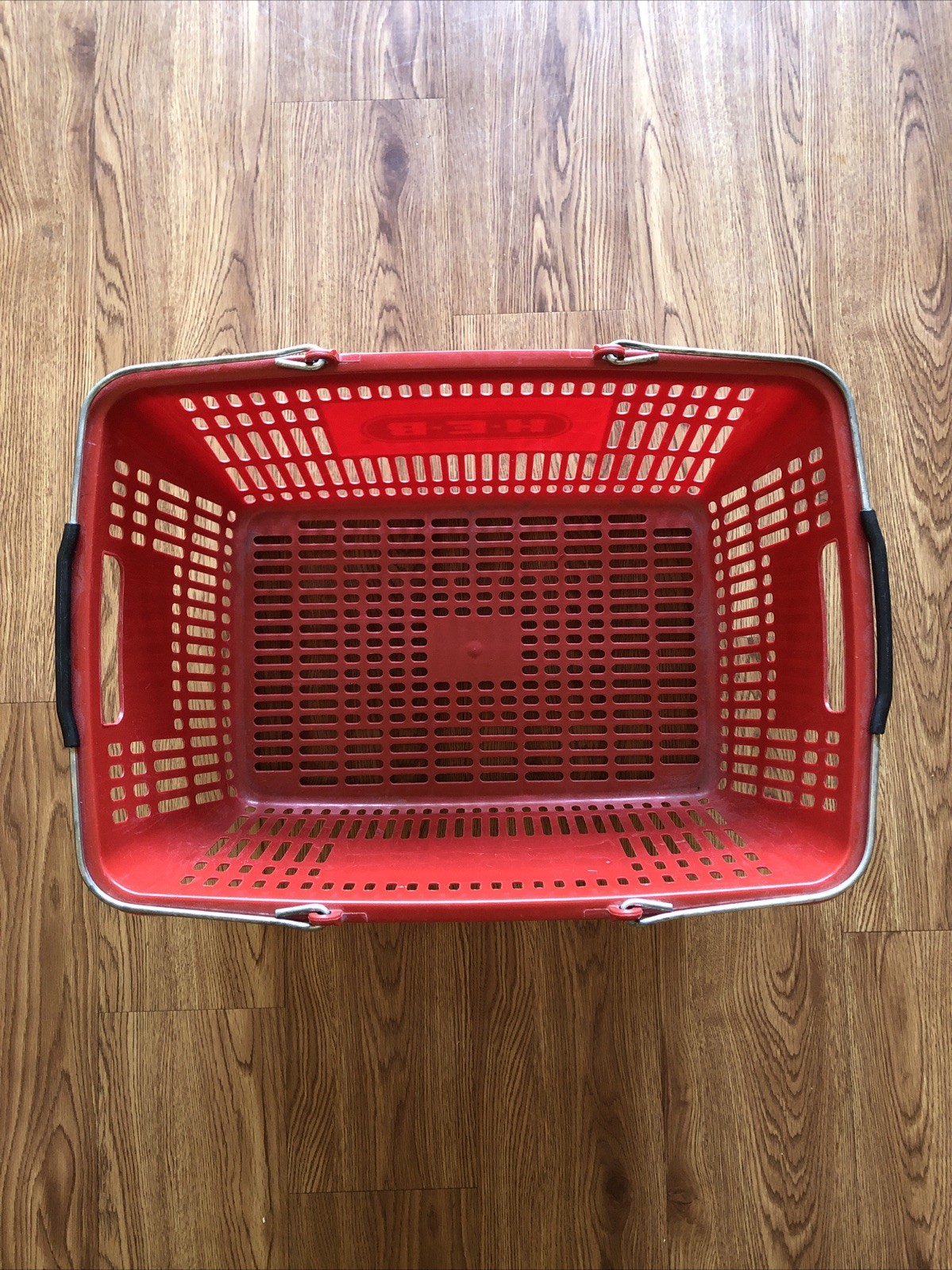 HEB Grocery Store Shopping Basket H-E-B Texas Authentic Full Size 14x20x10” Read