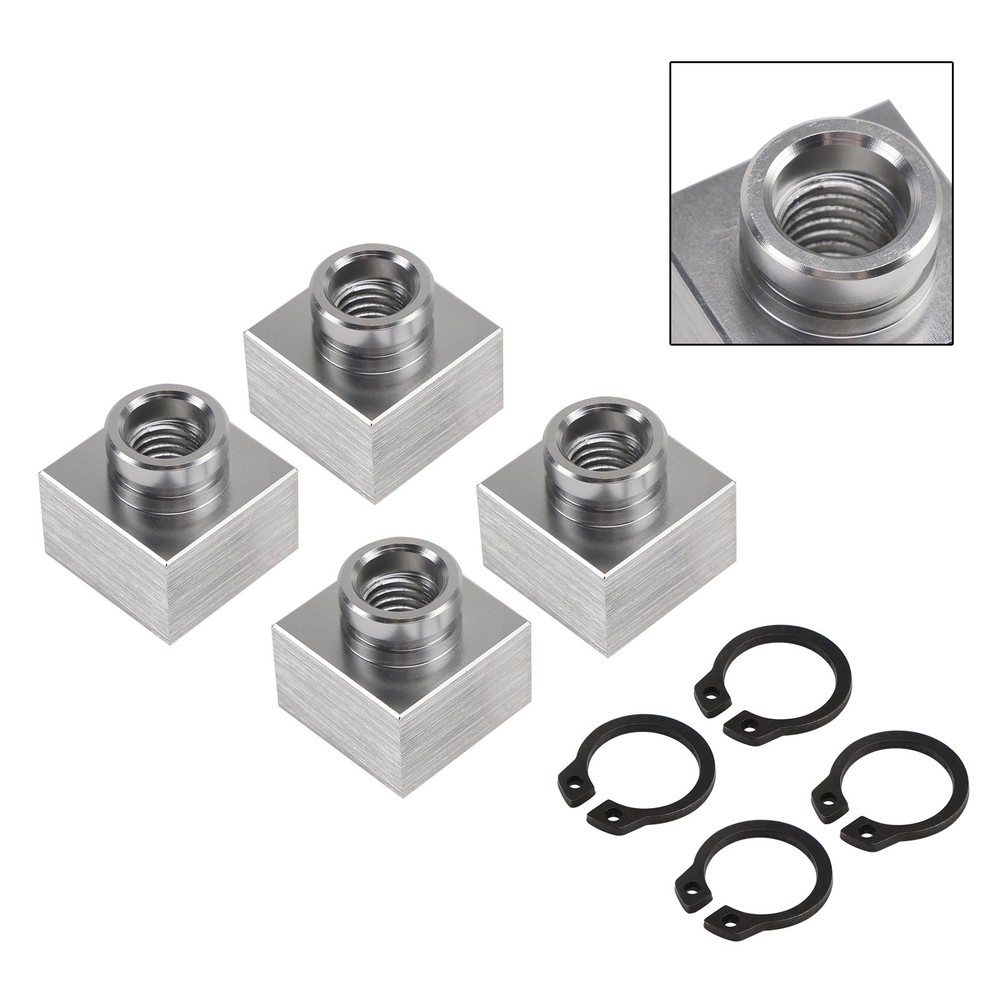 4X Set Snowmobile Trailer Insert Nut & Snap Ring 04414 03400 For Triton Xt & Lt