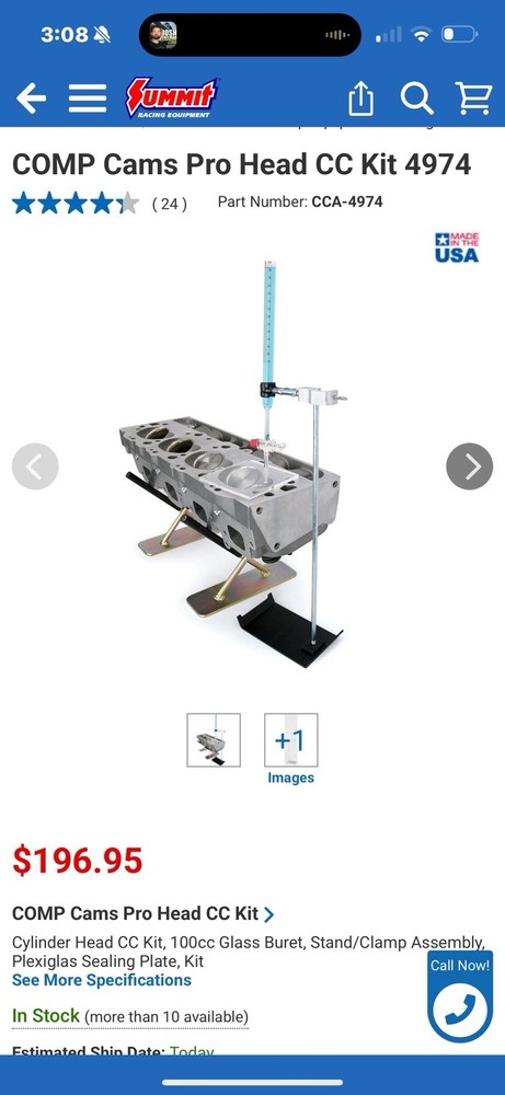 Comp Cams Pro Head Cc Kit (glass)