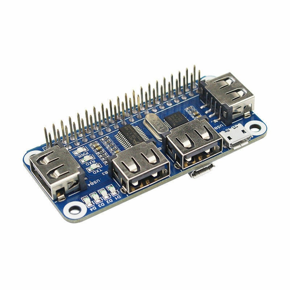 5V USB Hub Extension Board & Micro USB Converter & Cable For Raspberry Zero/W H
