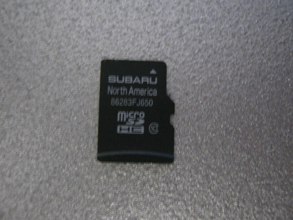 SUBARU CROSSTREK FORESTER WRX 2016-2017 NAVIGATION GPS MAP SD CARD 86283FJ650