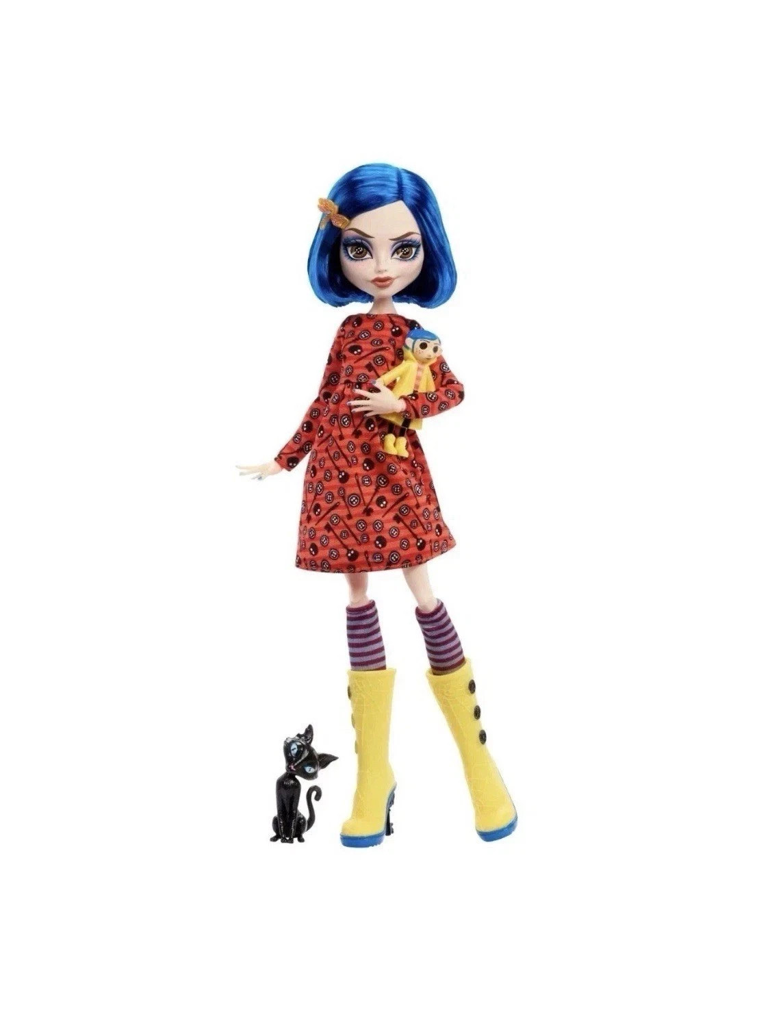 Mattel Monster High Skullector Coraline Doll with Cat JHK65 - New. In Hand