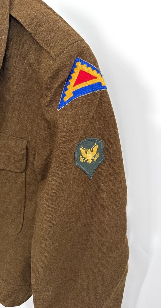 WWII 7th Army Specialist Coat Jacket Brown