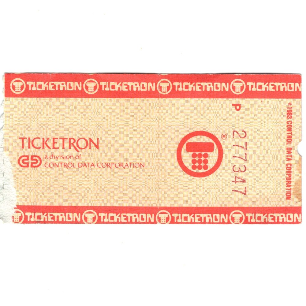 ADAM ANT & WALL OF VOODOO Concert Ticket Stub BOSTON MA 11/20/85 ORPHEUM Rare