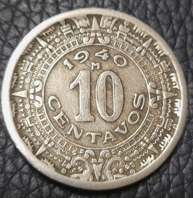 1940 Mexico 10 Centavos Coin