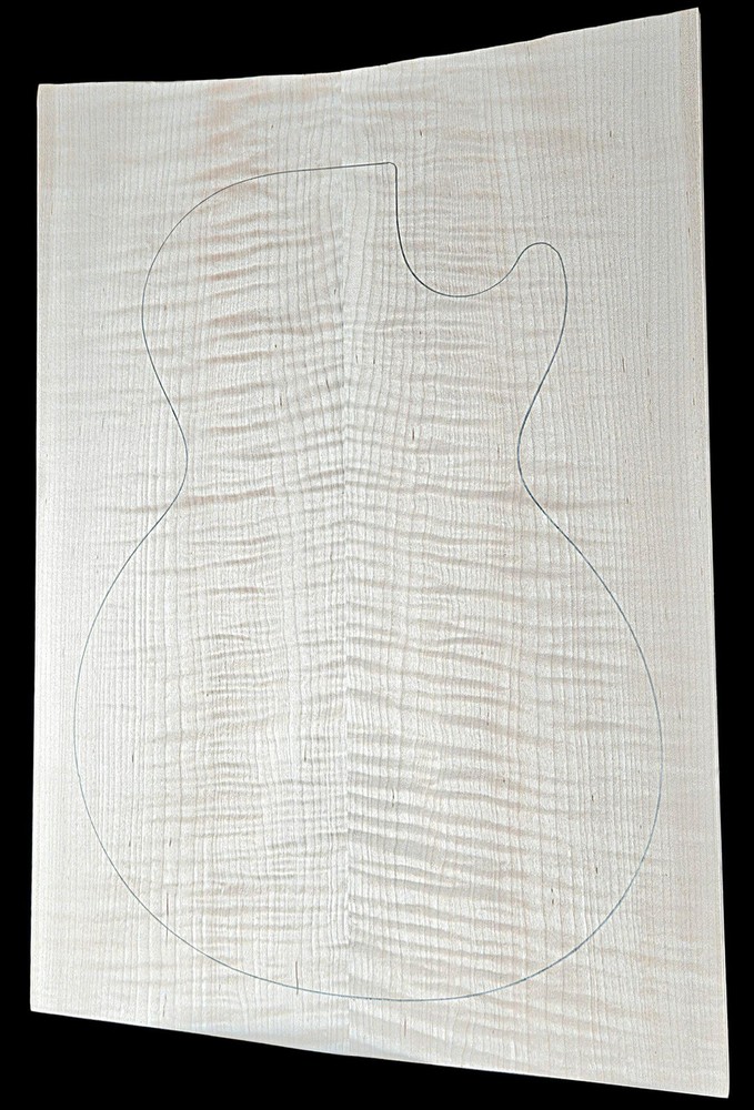 Figured 4a curly maple droptop glued guitar top