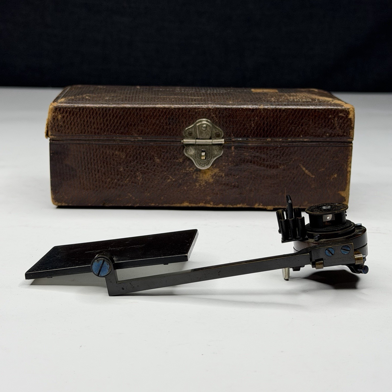 Vintage Carl Zeiss Jena Microscope Camera Lucida Abbe's Drawing w/Case