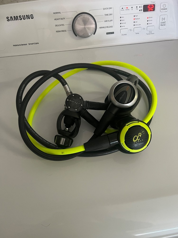 scuba diving equipment set