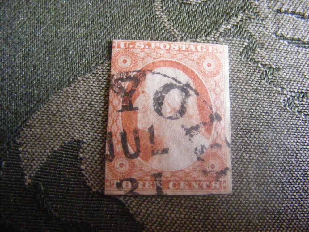 Scotts 10 1851 Imperforate