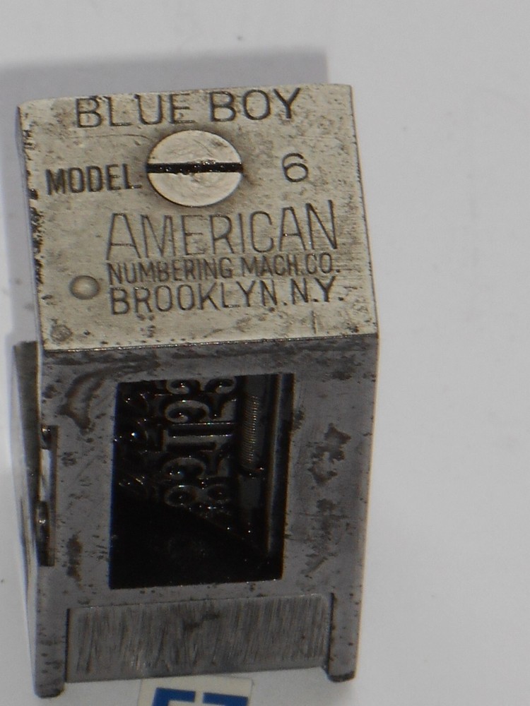 Blue Boy | letterpress numbering machine | 53