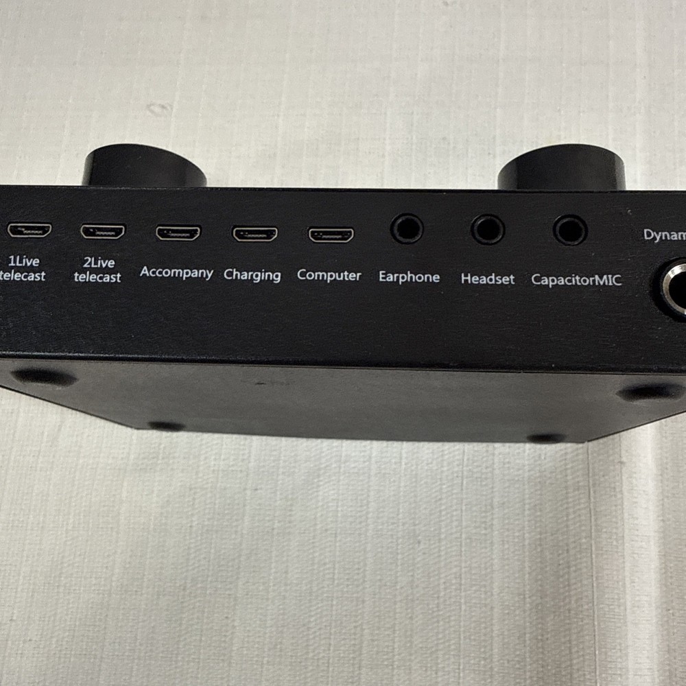 Vocal Processor Clear Mics Input Headphone For Live Broadcasting