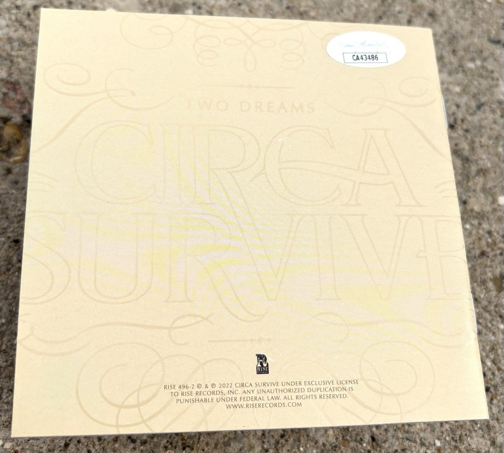 CIRCA SURVIVE Anthony Green SIGNED & FRAMED CD JSA COA Two Dreams