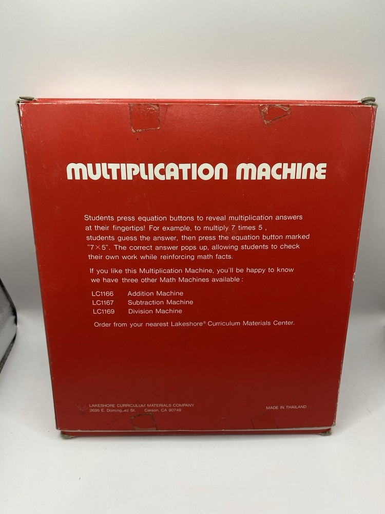 VintageLakeshore Multiplication Machine Math LC1168