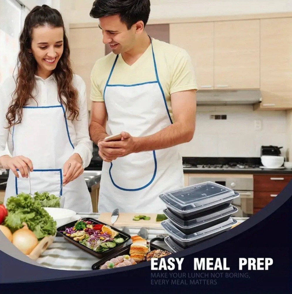 Meal Prep Containers - 50 Pcs Stackable And Leakproof Food Storage Container