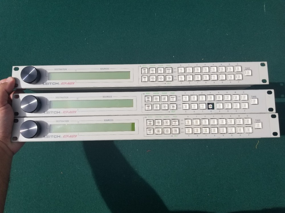 3 x Leitch RCP-ANX4 Professional Audio Video Programmable Remote Control Panel