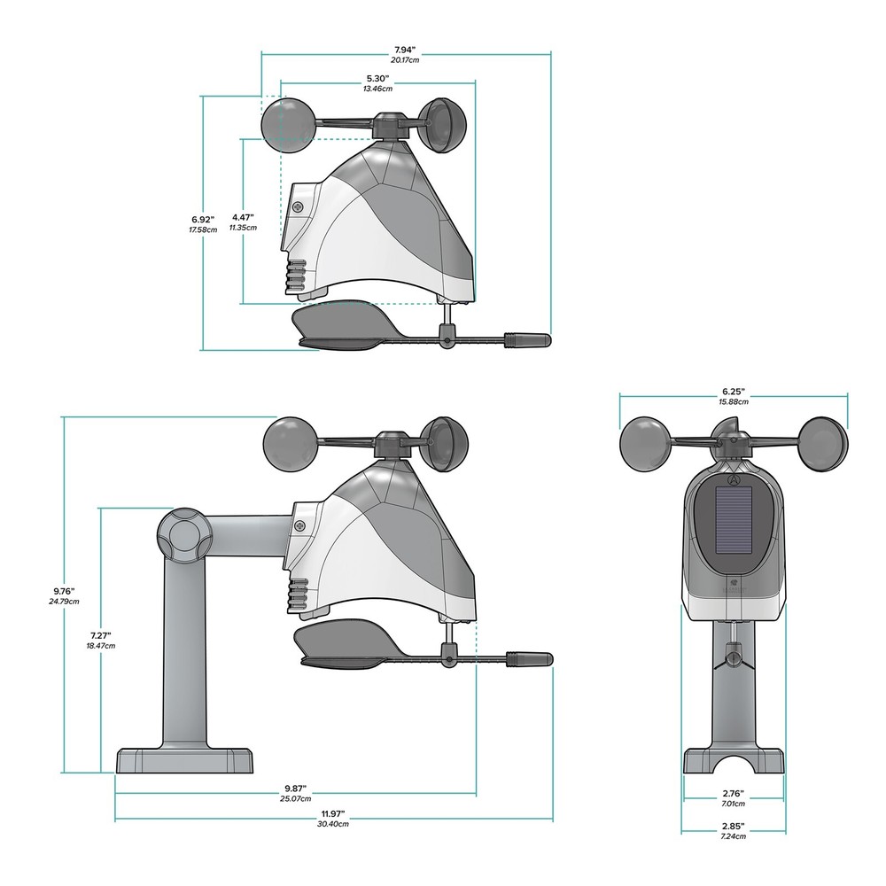 LTV-WSDTH-MB La Crosse Technology Replacement Mounting Bracket for LTV-WSDTH