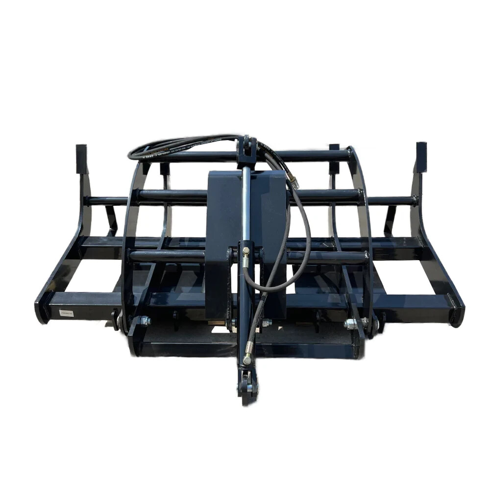 Agrotk 72'' fit Skid Steer Root Rake Grapple Bucket Attachment Skeleton Loader