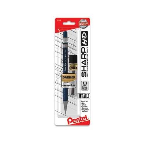 Pentel Sharp HD Drafting Mechanical Pencil 1.3mm W/Lead Dk Blue Drawing Drafting