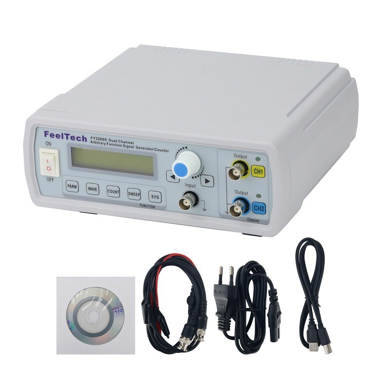 FY3200S 25MHz 2CH Arbitrary Waveform DDS Function Signal Generator 10mVpp-20Vpp