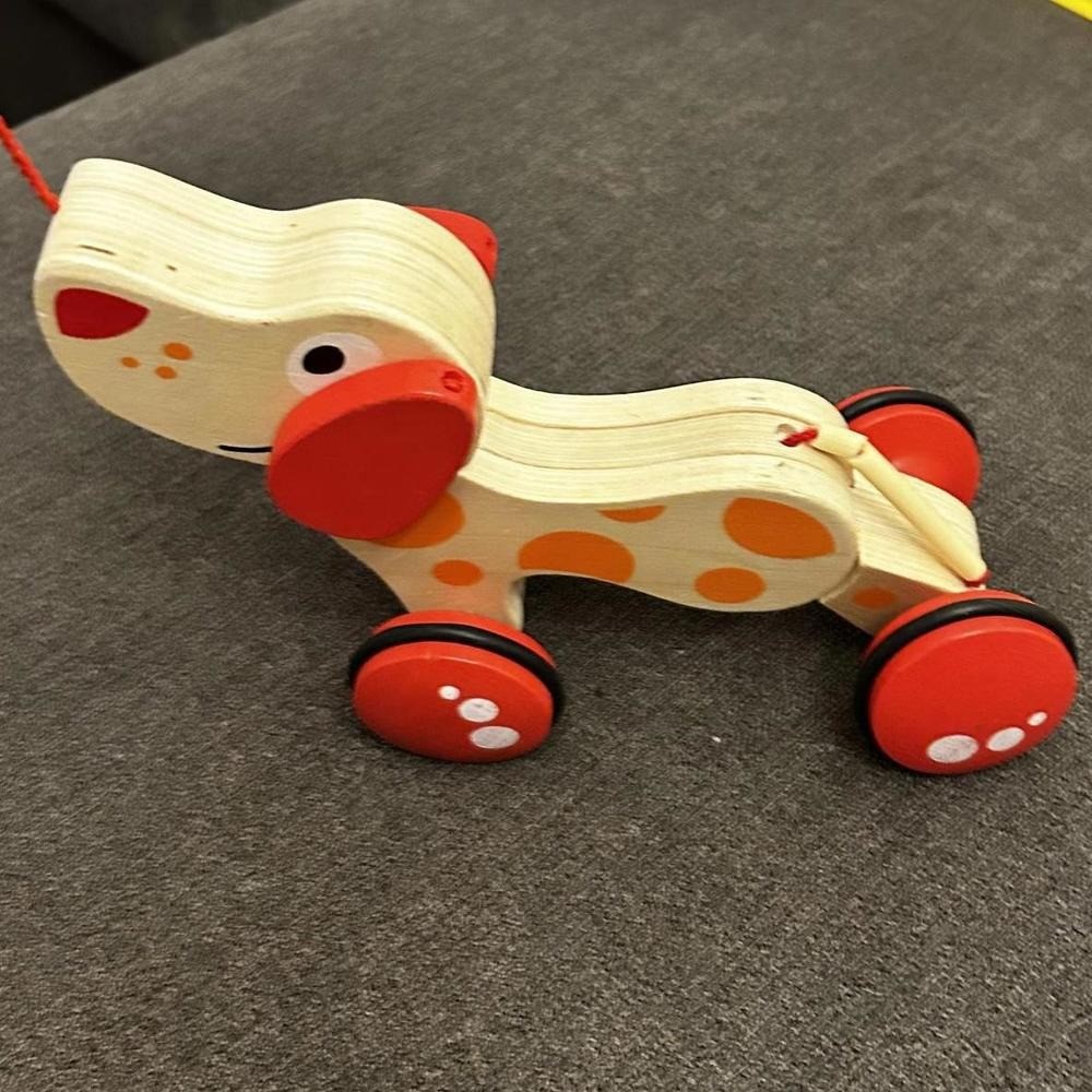 Hape Wooden Pepe Pull Along Dog