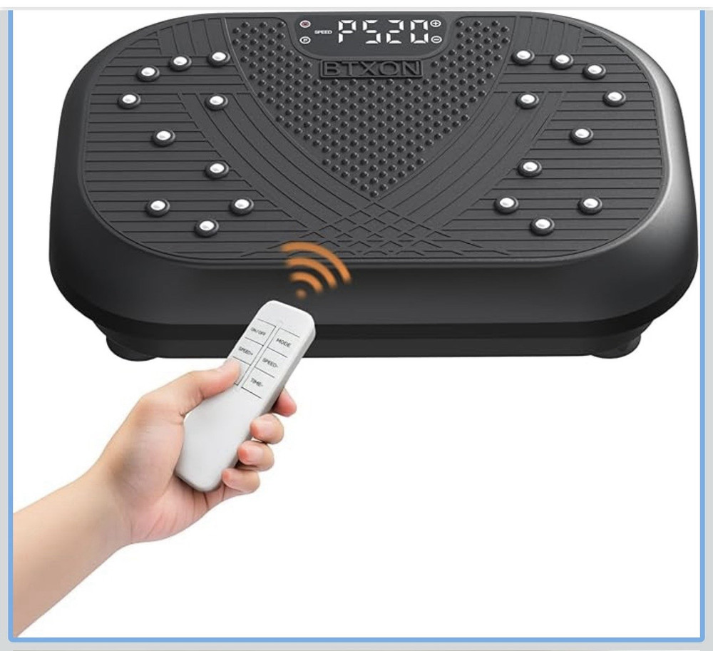BTXON Oscillating Vibration Plate Remote Control Touch Screen Magnet Massage