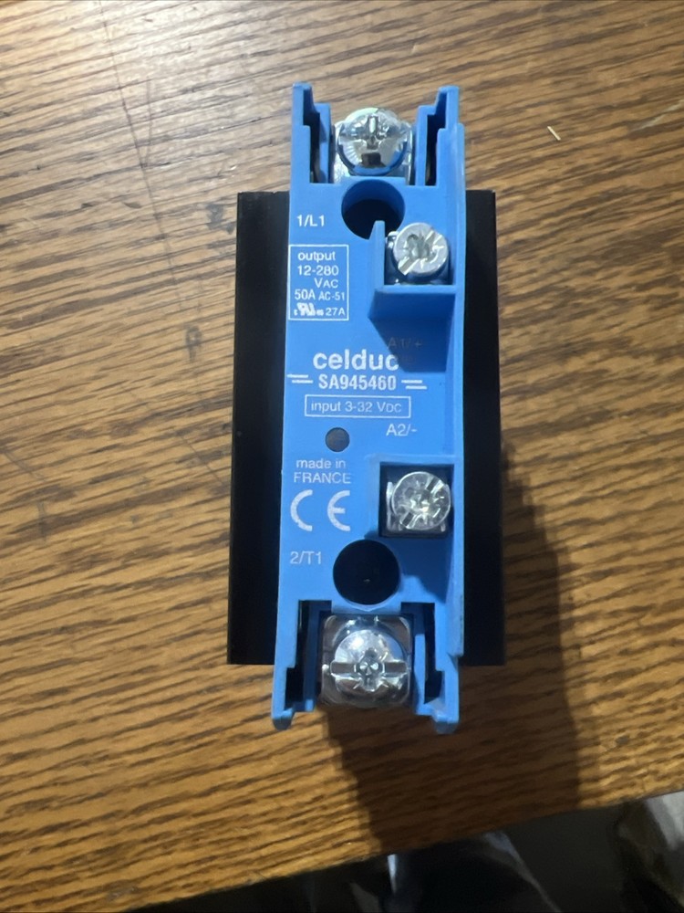 Celduc SA945460 Solid State Relay - Input 3-32VDC, Output 12-280VAC 50A