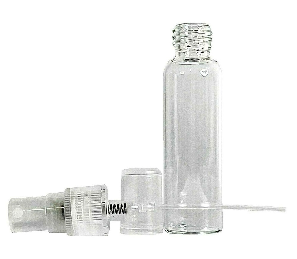 10ml 0.33oz Empty Perfume Glass Mini Spray Bottles Clear Atomizer Refillable