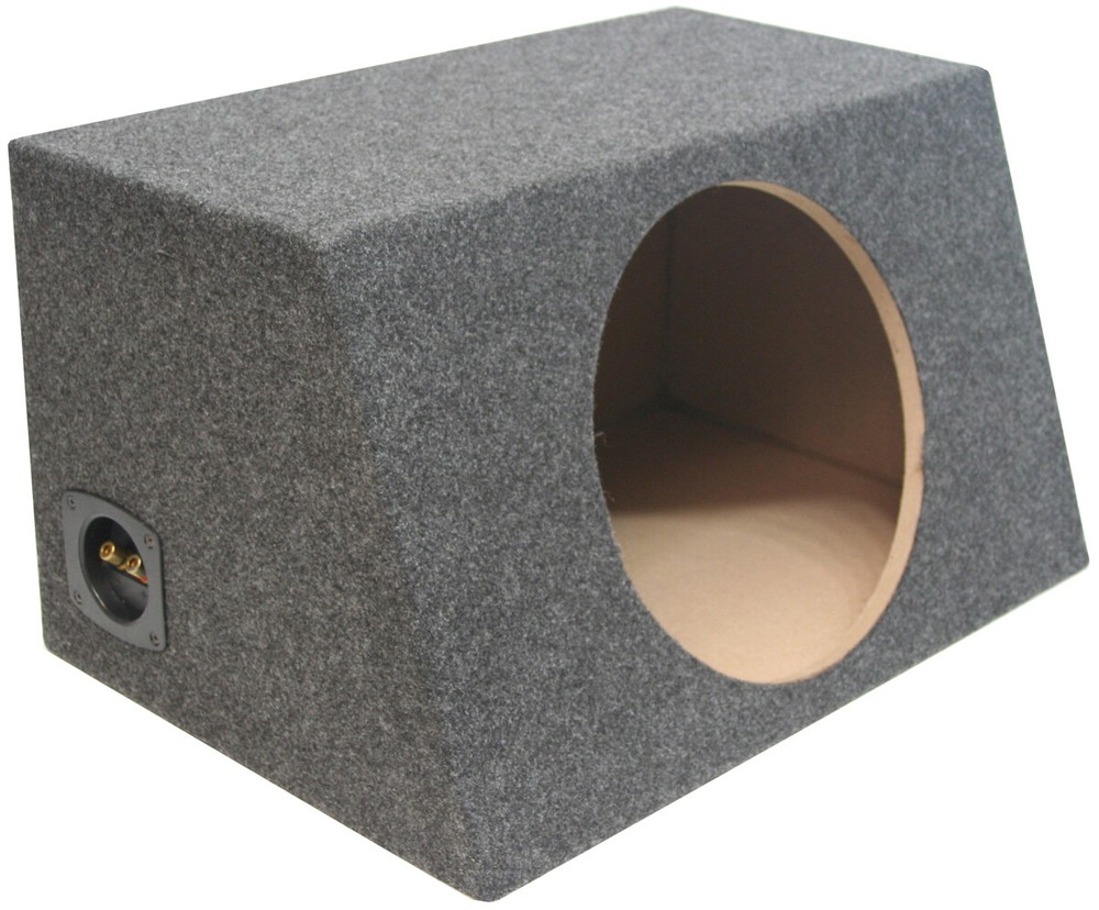 Universal Car Stereo Hatchback Sealed Single 12" Kicker Comp C12 Sub Box 4 Ohm