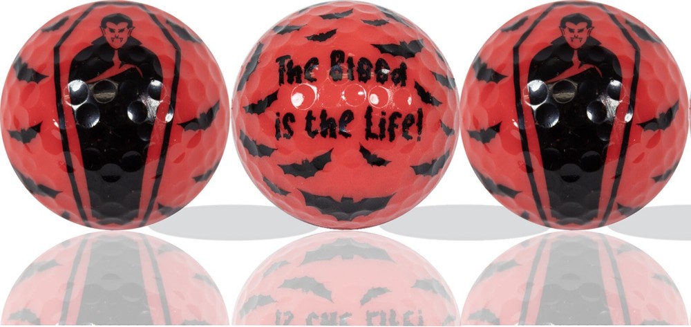 Dracula Golf Balls 3 Pack - Great Gift Idea!